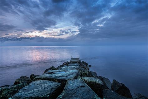 Wallpaper Sunlight Landscape Sunset Sea Bay Lake Rock Nature