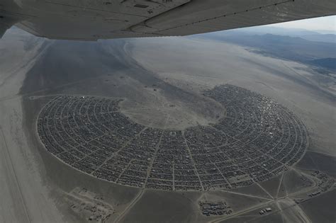 Burning Man From Above Check Out This Aerial View Of The Playa