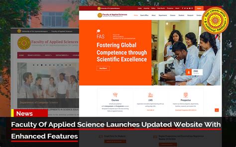 Faculty Of Applied Science Launches Updated Website With Enhanced