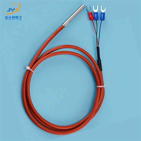 Industrial 650mm Stainless Steel Pt100 Pt1000 Rtd Pt 100 Temperature Sensor J 373 Pt 100