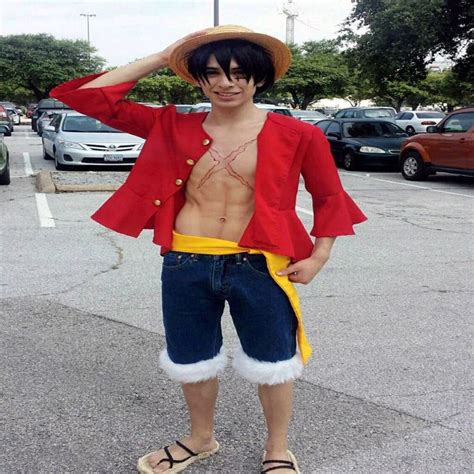 Luffy Cosplay Costume with Straw Hat | One piece cosplay, One piece, Luffy cosplay