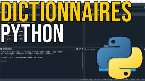 Comment Utiliser Les DICTIONNAIRES Sur PYTHON YouTube