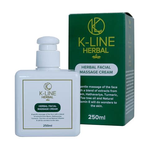 K Line Herbal Facial Massage Cream K Line Barbers