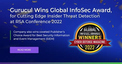 Gurucul Wins Global Infosec Award For Cutting Edge Insider Threat Detection