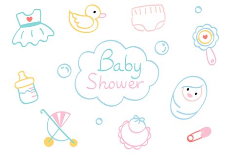 Hand Drawn Baby Shower Card Graphic By Niradjstudio Creative Fabrica