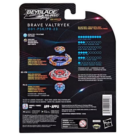 Beyblade Burst Pro Series Brave Valtryek Spinning Top Starter Pack