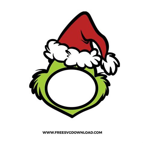 Grinch Monogram SVG & PNG free cut files | Christmas stickers, Grinch ...