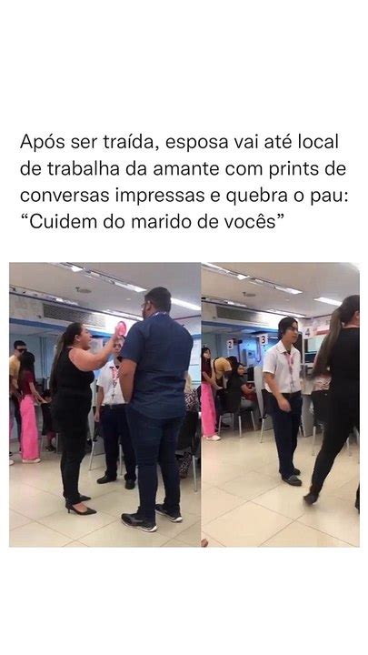 Mulher Que Foi Tra Da Vai At Local De Trabalho Da Amante Tirar