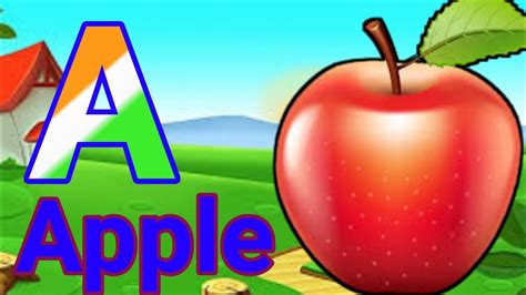 A For Apple Abc Song Phonic Song Abcde Alphabet Rhymes English