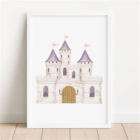 Princess Castle (2) - Kids Wall Art │ Nursery Decor • Moon Child South ...