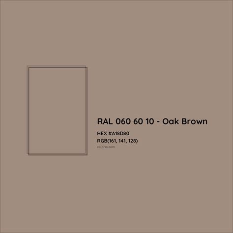 About Ral 060 60 10 Oak Brown Color Color Codes Similar Colors And