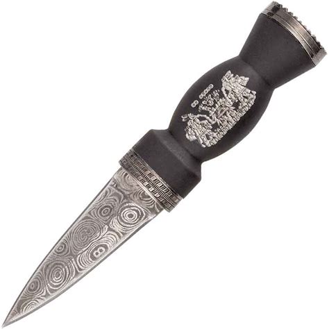 Acid Etched Scottish Dirk Dagger | Damascus Knives