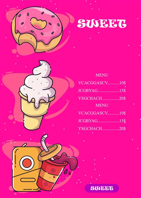 Pastry Menu Vector Art, Icons, and Graphics for Free Download