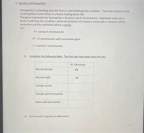 Solved Hemophilia Is A Bleeding Disorder That Is A Chegg