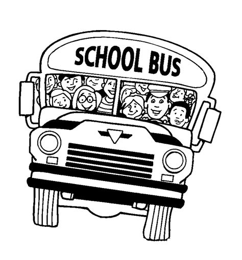 Free Printable School Bus Coloring Pages For Kids