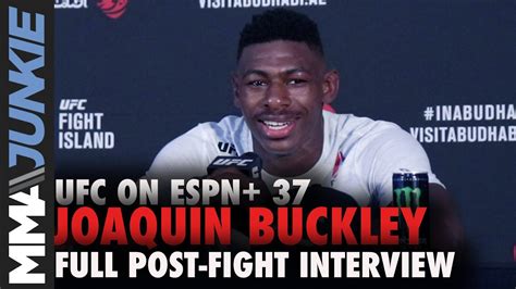 Joaquin Buckley Details Ko Of The Year Back Kick Ufc On Espn 37