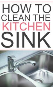 How To Clean A Kitchen Sink Frugally Blonde