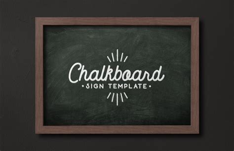 Chalkboard Sign Template — Medialoot