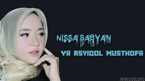 Ya Asyiqol Musthofa Nissa Sabyan Lirik Lyrics Youtube