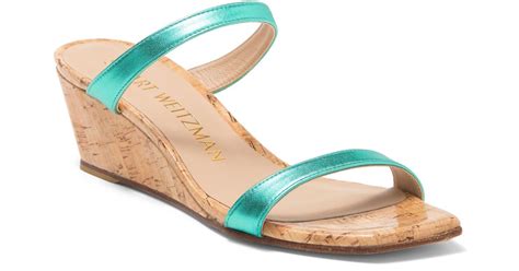 Stuart Weitzman Aleena 50 Wedge Sandal Lyst