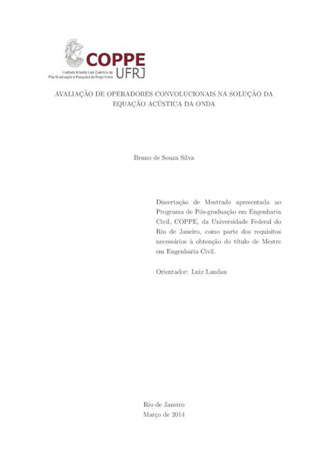 PDF AVALIACAO DE OPERADORES CONVOLUCIONAIS NA SOLUC Agradeco