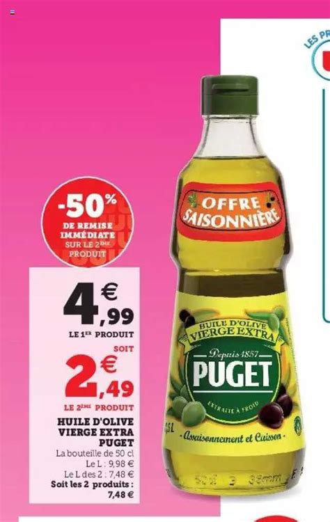 Promo Huile D Olive Vierge Extra Puget Chez Super U Icatalogue Fr