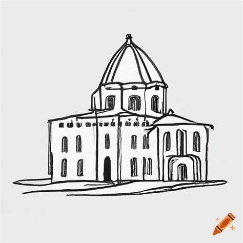 Beginners Line Drawing Of Benedictine Monasteries