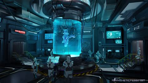 Artstation Mewtwo Laboratory