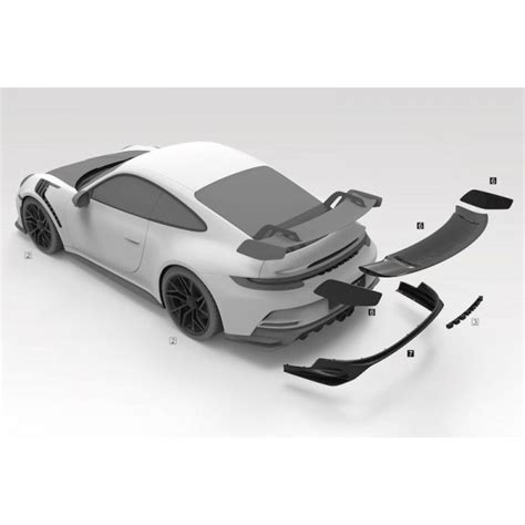 Aileron Carbone Techart Pour Porsche Gt Suprcars