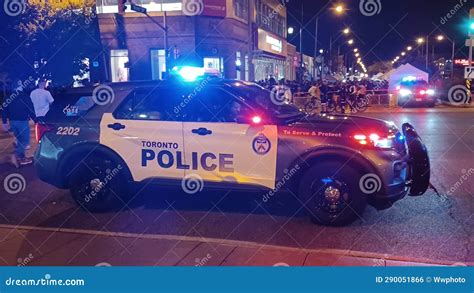 Police Car in Toronto at Evening Editorial Photo - Image of vehicle ...