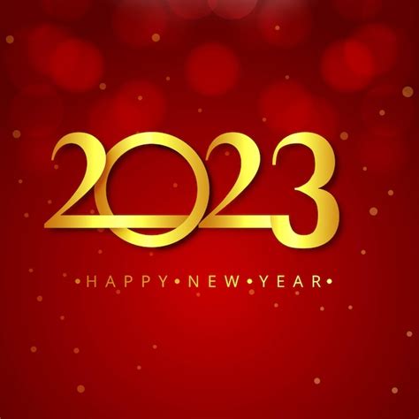 Free Vector Happy New Year 2023 Celebration Card Background