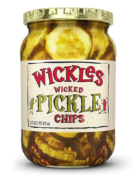 Amazon Wickles Wicked Pickle Chips Oz Pack Grocery