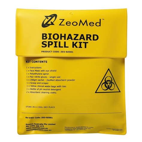 Body Fluid Biohazard Spill Kit Zeomed Online Medical Supplies Equipment