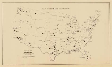 United States Air Force Bases Map