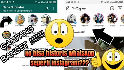 Cara Membuat Story Whatsapp Seperti Instagram Dengan Mudah Youtube