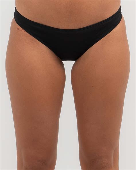 Shop Topanga Claire Classic Bikini Bottom In Black Fast Shipping