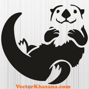 Floating Sea Otter Svg Otter Png Sea Otter Otters Otters Cute