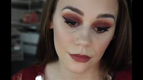 Holiday Makeup Tutorial Cranberry Smokey Eyes YouTube