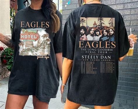 The Eagles 2024 Tour Shirt, Eagles Long Goodbye Tour 2024 Unisex Shirt sold by Magenta Rehab ...