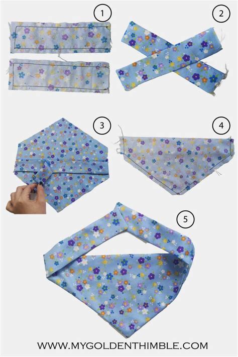 Free Dog Bandana Pattern (Ties and Over-The-Collar).