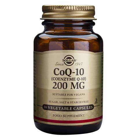 Supliment Alimentar Coenzima Q 10 200mg Solgar 30 Capsule EMAG Ro