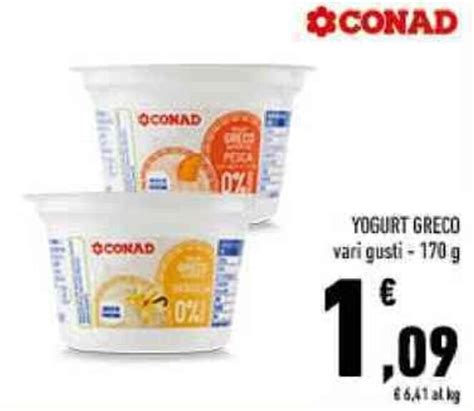 Conad Yogurt Greco Vari Gusti G Offerta Di Conad