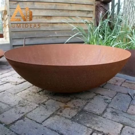 Corten Steel Fire Bowl Alumideas