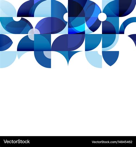 Abstract modern blue geometric background Vector Image