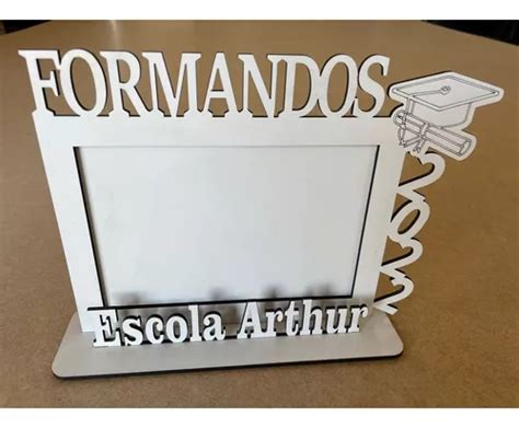 Lembrança Porta Retrato Formatura 15x21 Mdf Branco 42pçs Frete grátis