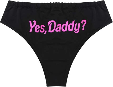 Moggemol Women S Yes Daddy Panties Underwear Sexy Bikini Briefs Thong Naughty Funny Lingerie