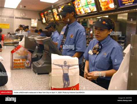 Inside A Mcdonalds Restaurant In New York City On April 11 2004