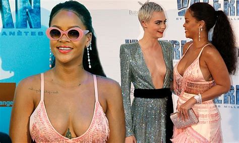 Rihanna And Cara Delevingne At Valerian Premiere In Paris Daily Mail