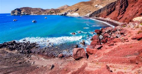 santorinis red beach