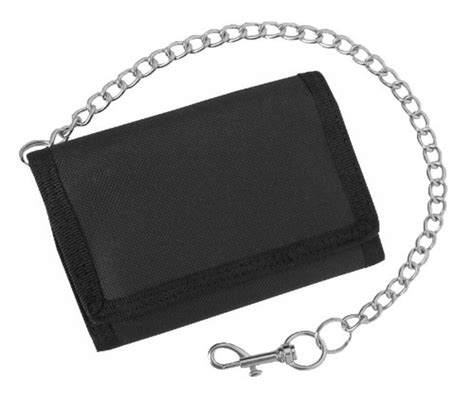 Mens Trifold Security Wallet With Chain Available In Etsy Uk